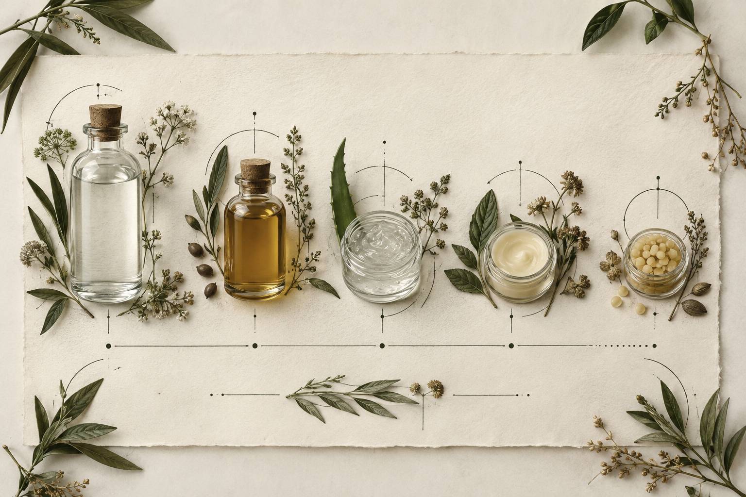 Illustration éditoriale du sujet : INCI di un cosmetico naturale: leggere i primi cinque