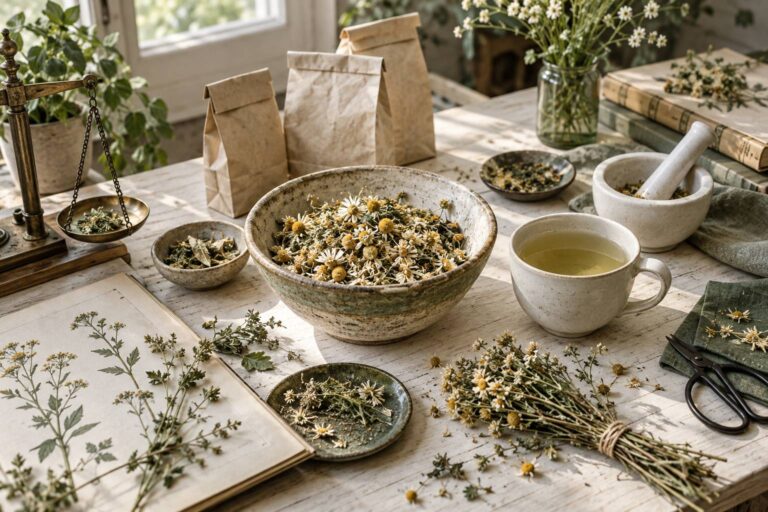 Achillea: sommità fiorite, dose per tazza e conservazione