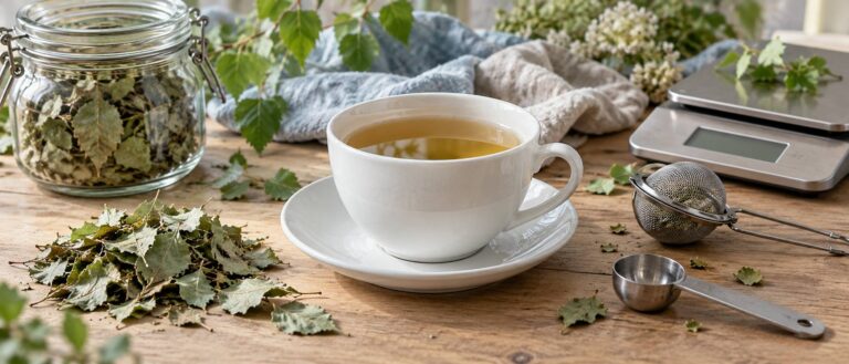 Betulla: foglia in infuso, dose per tazza e tempo