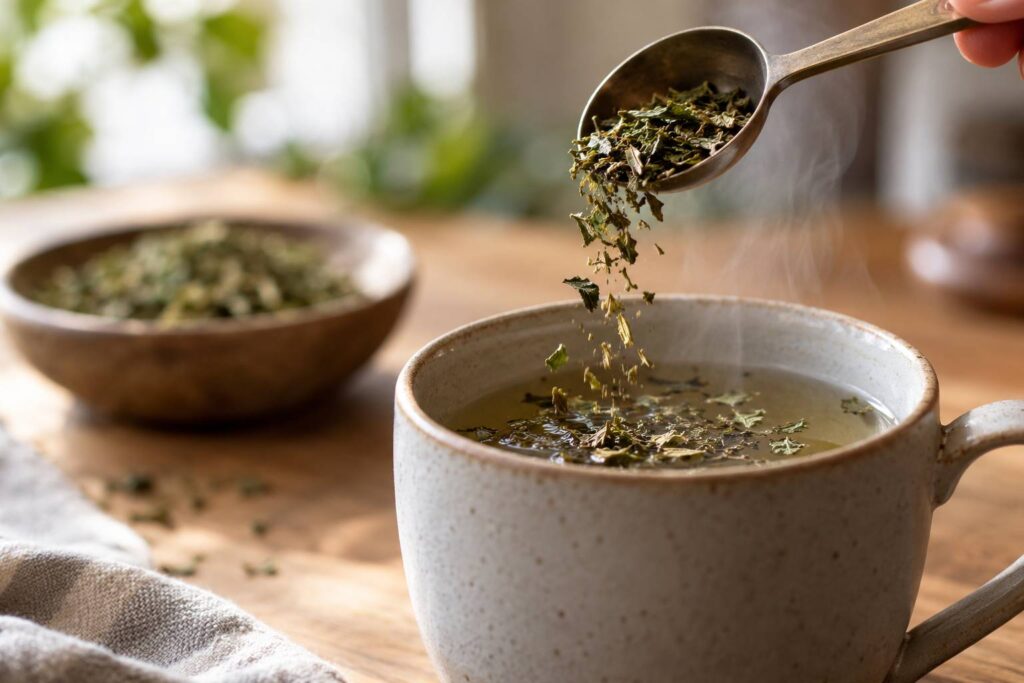 Illustration de détail sur le sujet : Origano in infuso: perché la dose resta molto bassa