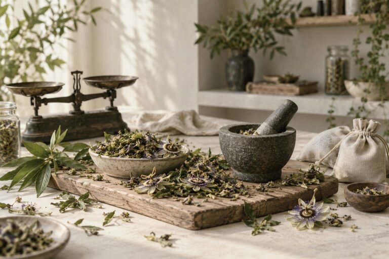Passiflora: parte aerea, taglio e dose per una tazza